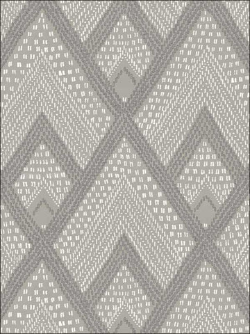 RY30508 Panama Boho Diamonds Cove Gray Wallpaper