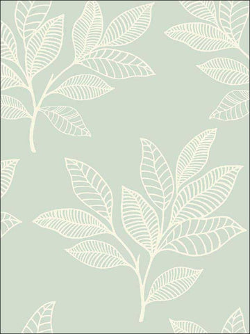 RY30804 Paradise Leaves Mint Wallpaper