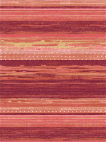 RY31301 Horizon Brushed Stripe Cranberry Scarlet Blonde Wallpaper