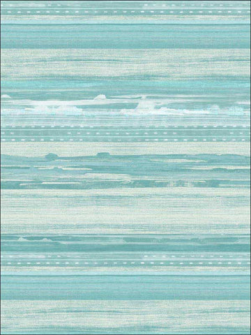 RY31304 Horizon Brushed Stripe Teal Seafoam Ivory Wallpaper