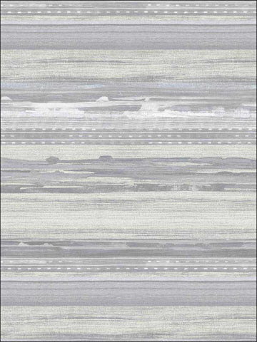 RY31310 Horizon Brushed Stripe Cinder Gray Ivory Wallpaper