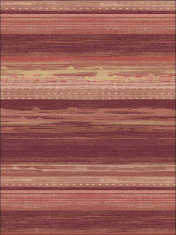 RY31311 Horizon Brushed Stripe Maroon Taupe Blonde Wallpaper