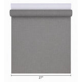 RY31708 Matte Gray faux linen textile woven fabric light textured Sackcloth wallpaper