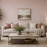 RY31711 Indie pink faux linen textile woven fabric textured Sackcloth modern wallpaper