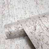 WM819401 Real natural cork Wallpaper textured light gray silver metallic wallcoverings