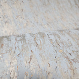 WM183701 Real natural cork distressed matt teal green gold brass metallic Wallpaper rolls