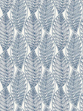 SC20302 Blue Kira Leaf Husk Wallpaper