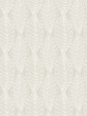 SC20305 Beige Kira Leaf Husk Wallpaper