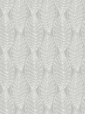 SC20308 Grey Kira Leaf Husk Wallpaper