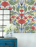 SC20601 Multi Carmela Folk Floral Wallpaper
