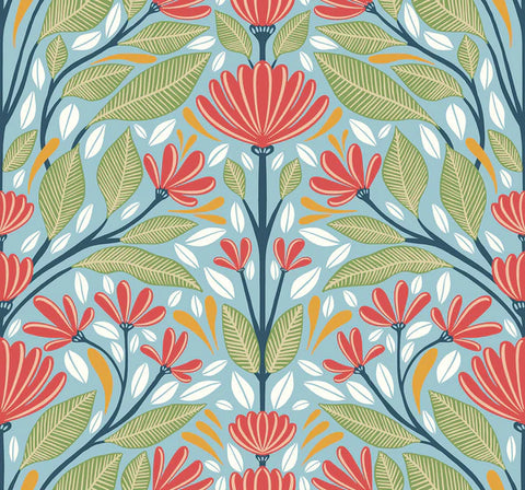 SC20604 Multi Carmela Folk Floral Wallpaper