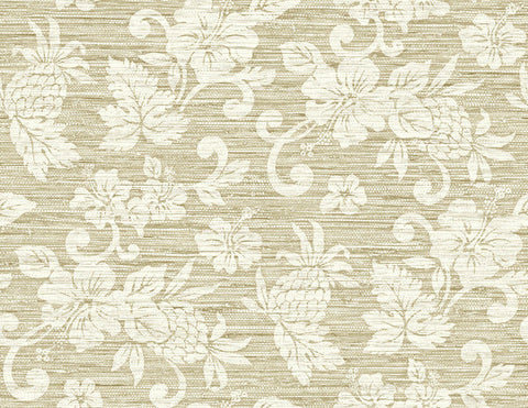 SC20805 Beige Juno Island Floral Wallpaper
