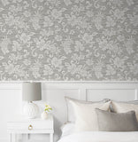 SC20808 Grey Juno Island Floral Wallpaper