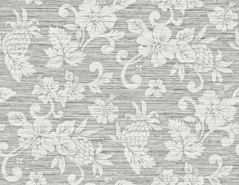 SC20808 Grey Juno Island Floral Wallpaper
