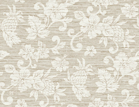 SC20815 Beige Juno Island Floral Wallpaper