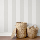SC21018 Grey Dylan Striped Stringcloth Wallpaper