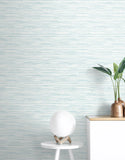 SC21102 Turquoise Skye Wave Stringcloth Wallpaper