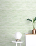 SC21104 Green Skye Wave Stringcloth Wallpaper