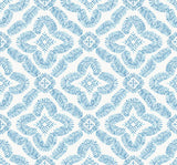 SC21302 Blue Talia Botanical Medallion Wallpaper