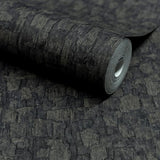 SF1007 Wood plain Black Wallpaper