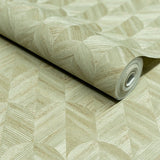 SF3208 Geometric All-over Green Wallpaper