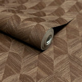 SF3239 Geometric All-over Brown Wallpaper