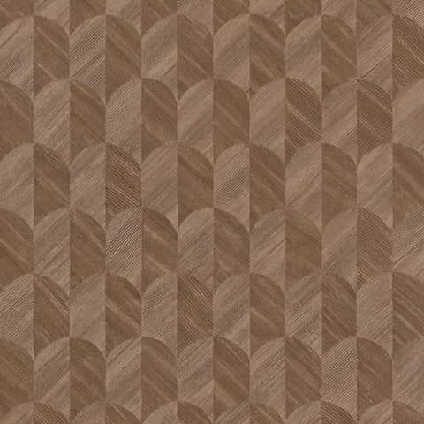 SF3239 Geometric All-over Brown Wallpaper