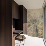 SF6001 Branched Leaves All-over Beige Mural