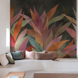 SF6101 Faux Unis Geometric Multi-colored Mural