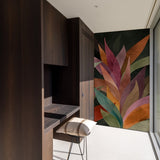 SF6101 Faux Unis Geometric Multi-colored Mural