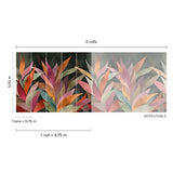 SF6101 Faux Unis Geometric Multi-colored Mural