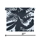 SG41410 Tropical banana leaves off white gray black floral botanical textured wallpaper
