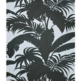 SG41410 Tropical banana leaves off white gray black floral botanical textured wallpaper
