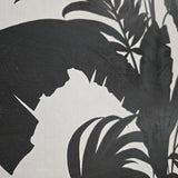 SG41410 Tropical banana leaves off white gray black floral botanical textured wallpaper
