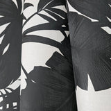 SG41410 Tropical banana leaves off white gray black floral botanical textured wallpaper
