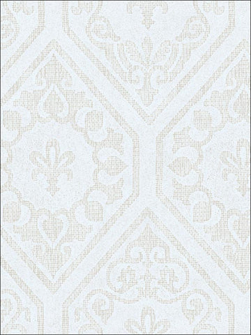 SG41708 Gesso Damask Wallpaper