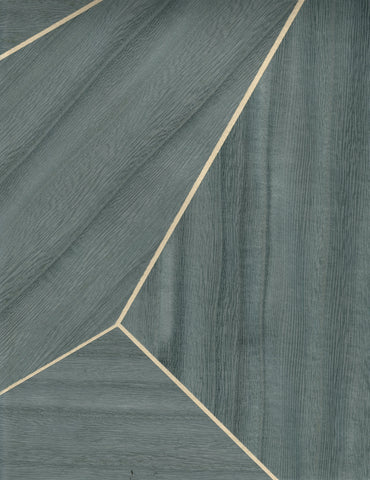 SHS10101 Wood Veneer Metallic Geometric Wallpaper