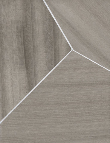 SHS10106 Wood Veneer Metallic Geometric Wallpaper