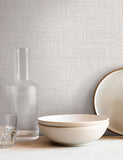  SI25724 Basketry Warm Grey Wallpaper