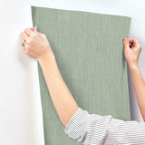 SI25854 Washed Ramie Sea Glass Wallpaper