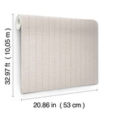 SI26121 Cording Stripe Pearl Wallpaper