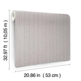 SI26127 Cording Stripe Dove Grey Wallpaper