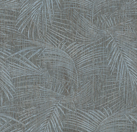 SI50610 Della Palm Blue Multi Wallpaper