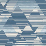 SK30005 Lagom Triangles Navy Sky Blue Wallpaper