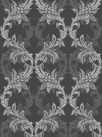 SK90800 Damask Wallpaper