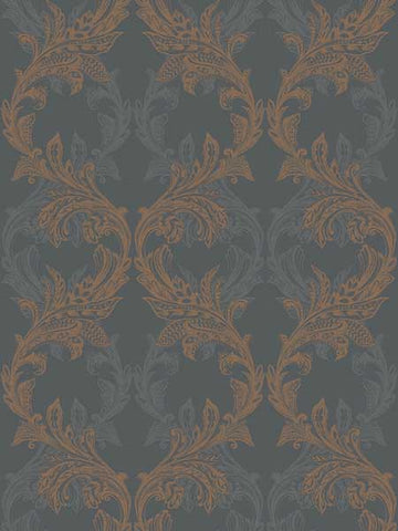 SK90806 Damask Wallpaper