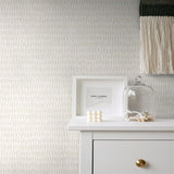 SL80020 Seabrook Off white Brushstroke Lines Wallpaper
