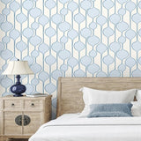 SL80102 Seabrook Geometric Abstract Blue Wallpaper