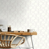 SL80108 Seabrook Geometric Abstract Taupe Wallpaper