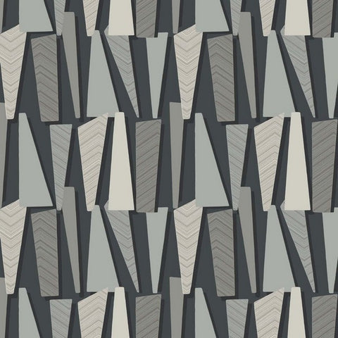 SL80810 Seabrook Geometric Gray Wallpaper